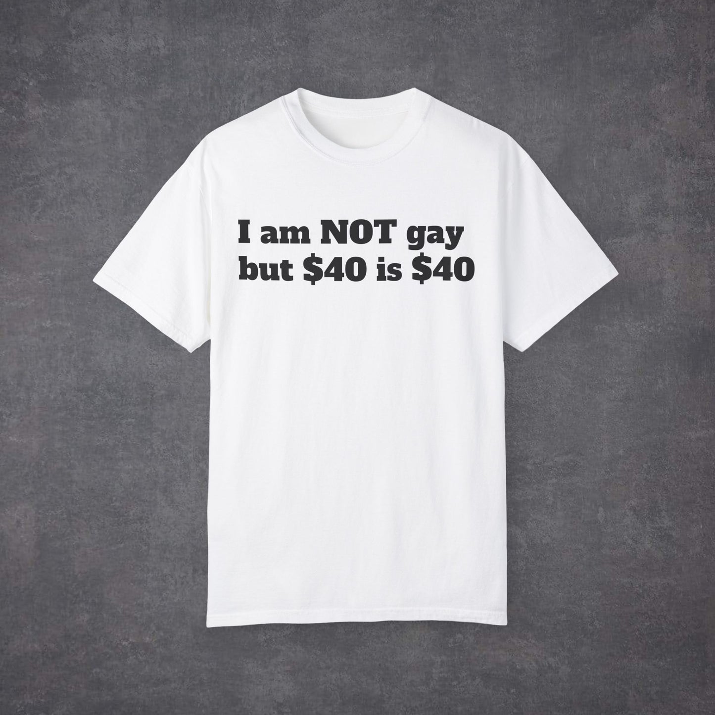 I am not GAY but $40 is $40 UNISEX T-Shirt